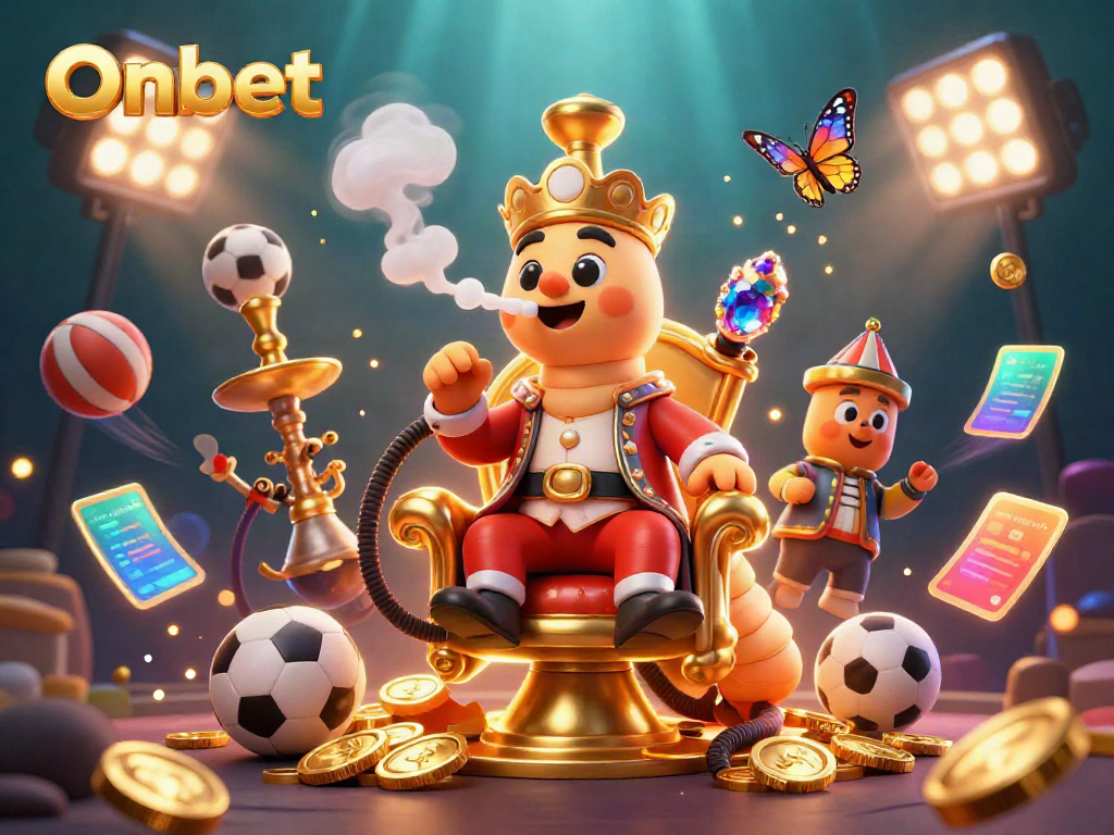 Experience winning strategies at Onbet with this vibrant illustration showcasing exciting gaming elements.