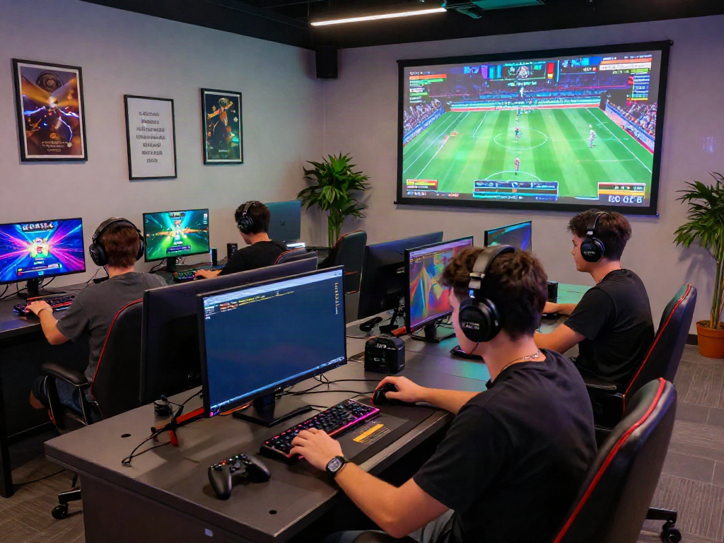 Players enjoying gem88 online gaming experience with vibrant casino graphics and a lively atmosphere.