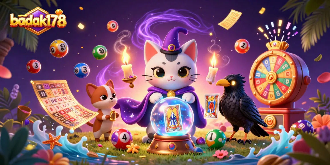 Engage with badak178's thrilling lottery elements and mystical characters in an enchanting scene.