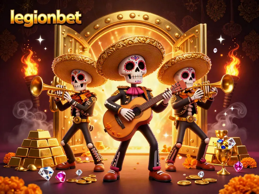 Engage with the vibrant legionbet scene featuring a mariachi band in a casino atmosphere.