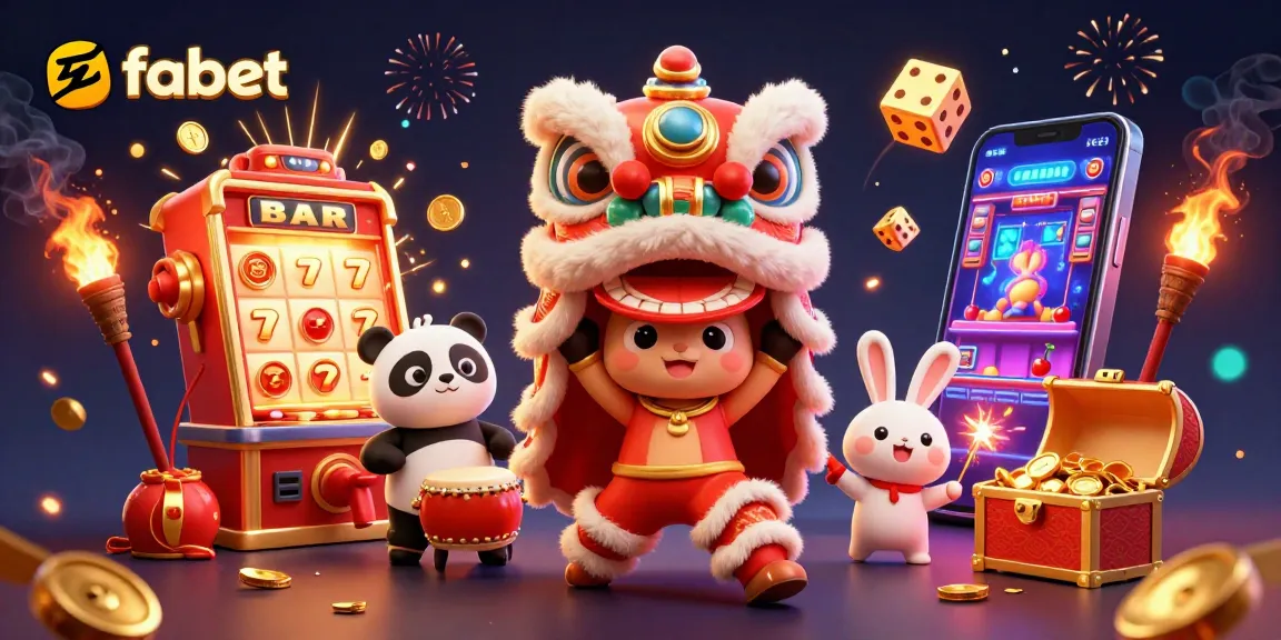 Experience thrilling gaming at fabet with vibrant celebrations, jackpots, and lively characters!