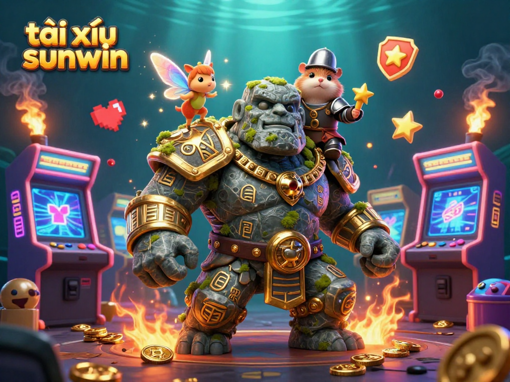 Experience the magic of tài xỉu sunwin as ancient guardians and adventure combine in this vibrant casino scene.