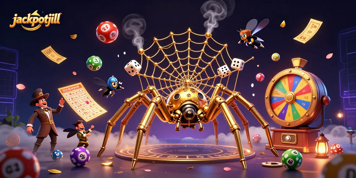 jackpotjill dazzles with a vibrant scene of steampunk and gambling elements