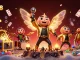 Experience a vibrant 3D casino scene showcasing king88 with engaging game elements and a cartoon rock star.