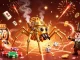 Win big with sunwint1 top as a steampunk spider catches dice in a gold web
