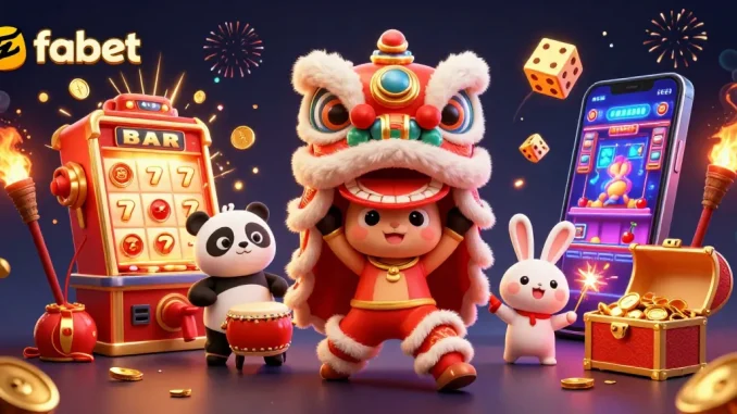 Experience thrilling gaming at fabet with vibrant celebrations, jackpots, and lively characters!